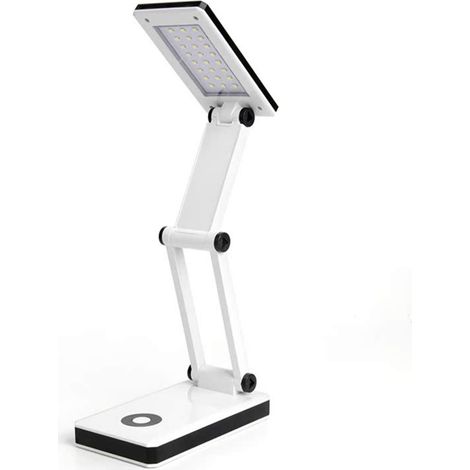 Lampe Table Pliable 24 LED – Tactile, 3 Niveaux – USB/Piles AA – Étudiants, Lecture, Bureau, Chambre (1/5)