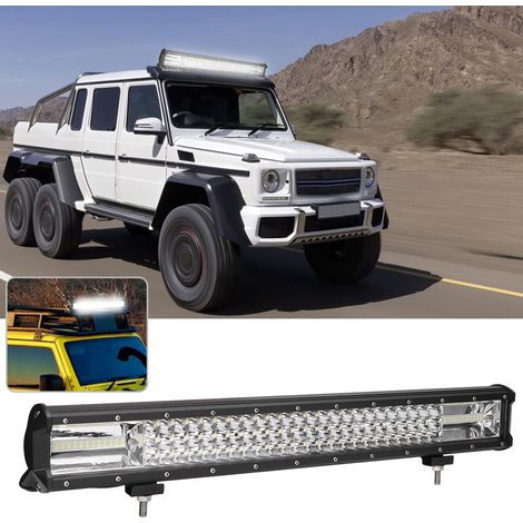 Barre lumineuse de travail LED 324 W modifiée avec 108 LED pour voiture, camion et bateau (1/5)