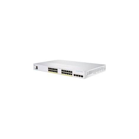 Commutatore Intelligente Cisco Catalyst 1200-24FP-4G con 24 Porte GE, PoE Completo, 4 Porte SFP 1GE, Garanzia Limitata a Vita