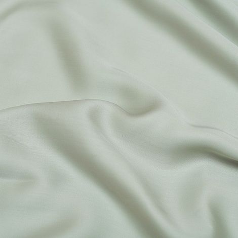 Housse de couette en satin 100% lyocell Lyocell, thermorégulatrice, gris vert - PANGIVO