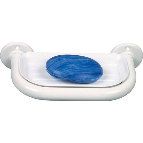 Porte-savon WHITE LINE, blanc (1/2)
