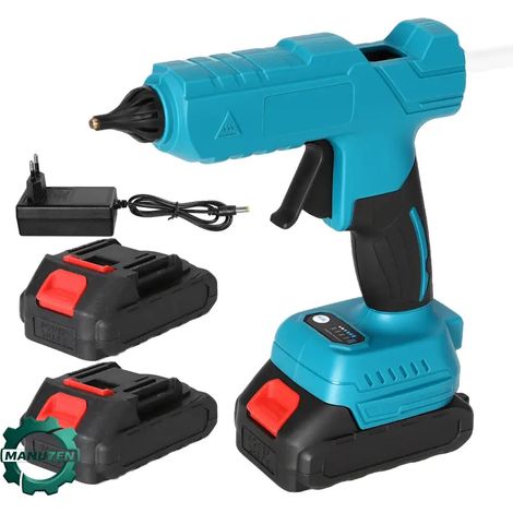 Manuzen - Pistolet à colle sans fil avec 2 batteries – chauffe rapide — Prise européenne (1/5)