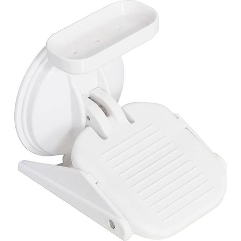 Repose-pieds de douche pour se raser les jambes - Repose-pieds avec ventouse puissante, repose-pieds antidérapant pour la douche, tabouret de douche repose-pieds réutilisable, pliable et portable (1/5)
