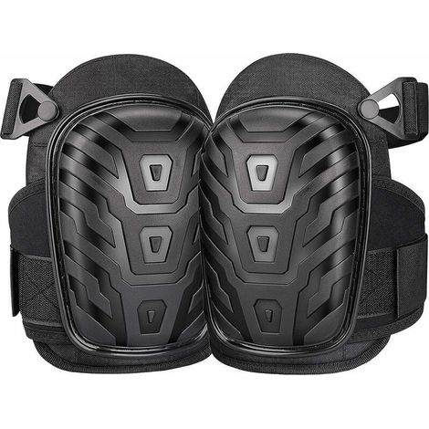 Genouillères professionnelles, genouillères pour travailler avec des genouillères en gel très résistantes, doubles sangles antidérapantes et clips réglables faciles à fixer pour la construction, Taill (1/5)