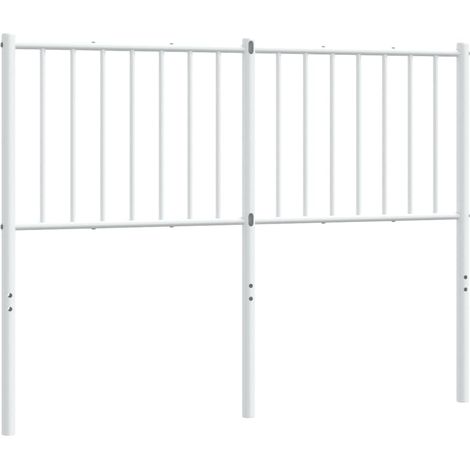 Cabecero accesorio de dormitorio mueble 120 cm metal blanco TDL0202485