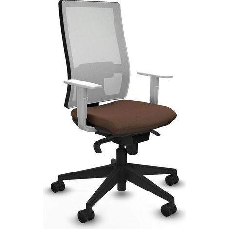 Piqueras y Crespo Horna chaise bureau marron sombre (1/3)