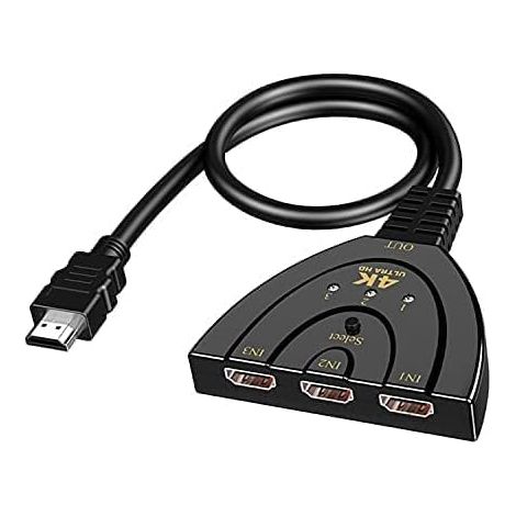 Commutateur HDMI 3 Entrées 1 Sortie - 4K@30Hz 1080P@60Hz - Compatible PS4 Xbox Fire TV (1/5)