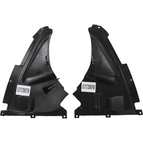 ABS Front Wheel Splash Guard Liners, 2 Pieces, Black Inner Mudguards for Left and Right Sides (shipped in Bubble Wrap) (1/5)