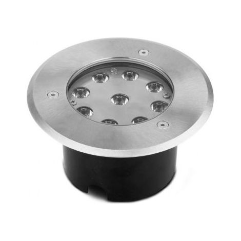 SPOT LED ENCASTRABLE SOL ROND 9W 3000K INOX 316 L (1/4)