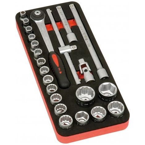 MOB - Module mousse douilles 1/2'' 23 pièces - Réf : 9804023001 (1/2)