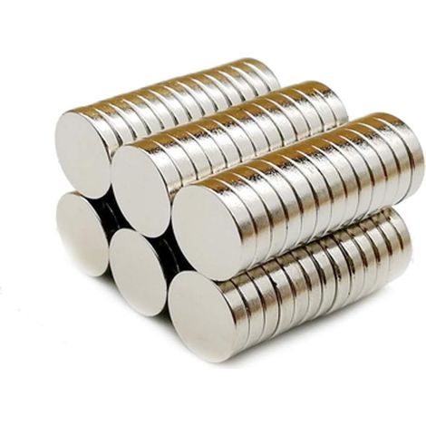 Magnétisme Néodyme - Aimant Néodyme 10 x 2 mm - 50 Pièces - Pour Tableau Blanc Interactif, Surface Magnétique, Réfrigérateur, DIY (1/5)