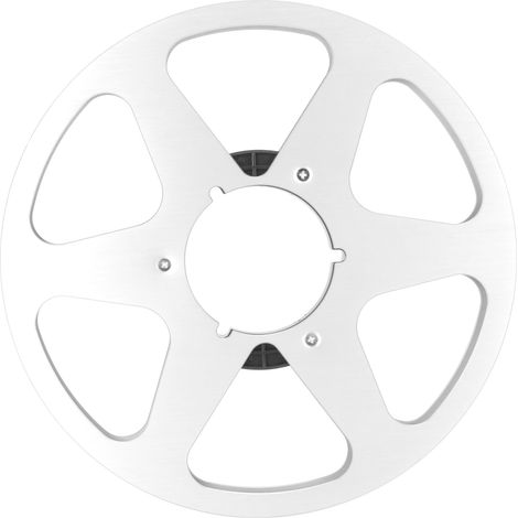 Bobine vide 1/4 10,5 pouces en alliage d'aluminium 6 trous pour machine REVOX Studer, pièce universelle de remontage argentée (1/5)