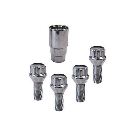 Maxter – Lot de 4 vis antivol coniques M12x1,5x26 mm – Pour sécuriser roues de véhicules – Résistant aux tentatives de vol