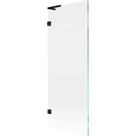 Mexen Lunar L paroi de baignoire pivotante à 1 volet 70 x 150 cm, transparent, noir - 897L-070-000-70-00 (1/5)