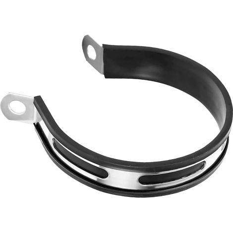 Collier De Serrage Pour Silencieux D'échappement De Moto, Support De Montage Universel En Acier Inoxydable De 10 Cm (1/5)