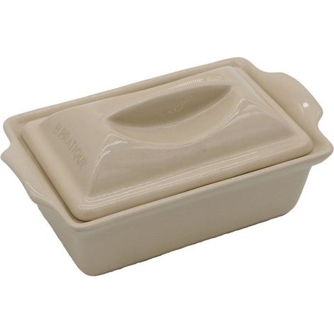 Terrine - LE PRATIQUE - Keramik - 600 ml - 21 cm - Speziell für Pasteten und Foie Gras - Französische Herstellung (1/4)