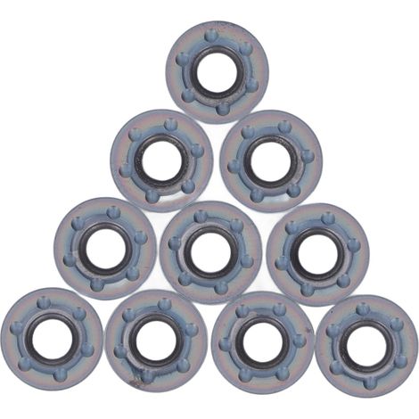 10 plaquettes carbure tournage bois rond, couteau précis CNC, insert fraisage résistant à l'usure, haute performance (1/5)