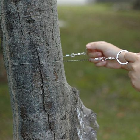 Scie d'angle portative en acier inoxydable 304, scie à fil sans corne pour vache, pour le sciage du bois en extérieur (1/3)