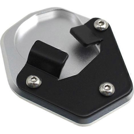 Accessoire moto : extension de béquille latérale pour Moto Guzzi Stelvio 2024, 2025 et 2026 (argent et noir).