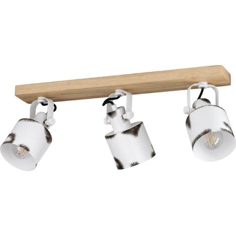 Spot Light Kilburn Wood Brown E27 3x40W L: 59 cm H: 17 cm Dimmable (1/3)