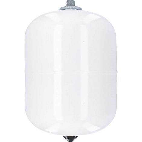 SOMATHERM FOR YOU, Vaso di espansione sanitaria 8L in acciaio, pressione max 10 bar, temperatura da -10° a 100°C, raccordo M 20/27, membrana conforme EN 13831, rivestimento epossidico bianco (1/2)