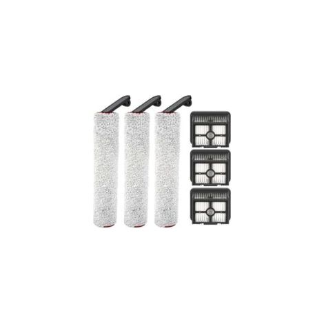 (6-teilig) Ersatzbürstenrollen und HEPA-Filter für Dreame H12 Pro und H12 Dual Akku-Nass- und Trockensauger, 3 Bürstenrollen, 3 HEPA-Filter, Zubehörset