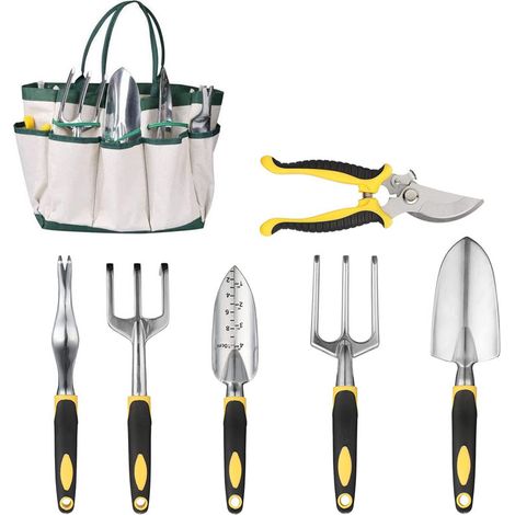 Ensemble d'outils de jardin en alliage d'aluminium, 10 pièces (1/5)
