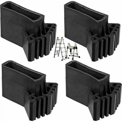 Ladder Feet Covers Extension Ladder Feet Non-Slip Rubber Pads Universal Ladder Replacement Feet Non-Slip Rubber Pads (4pcs) (1/4)