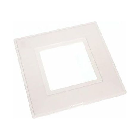 48 x plaques d'encadrement à interrupteur simple carré 150 mm EXT. 75 mm INT. Blanc (1/2)
