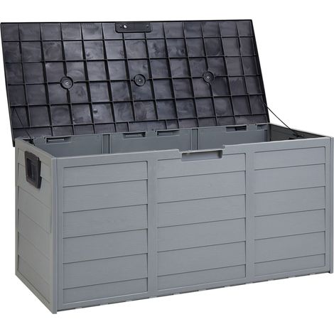 Storage Box LOCARNO 112 cm 50 cm Grey