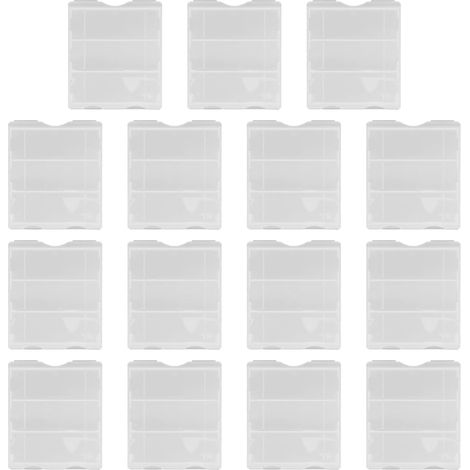 Étui de rangement pour lames de microscope (15 pièces) - Porte-lames portable - Organiseur en plastique à 3 compartiments pour laboratoires scientifiques et expériences (1/5)