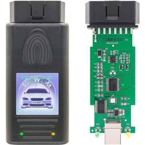 Détecteur de Diagnostic Automobile - - BMW V1.4.0 - Lectures DTC & données en temps réel - Encodage ZCS - Câble USB inclus (1/4)