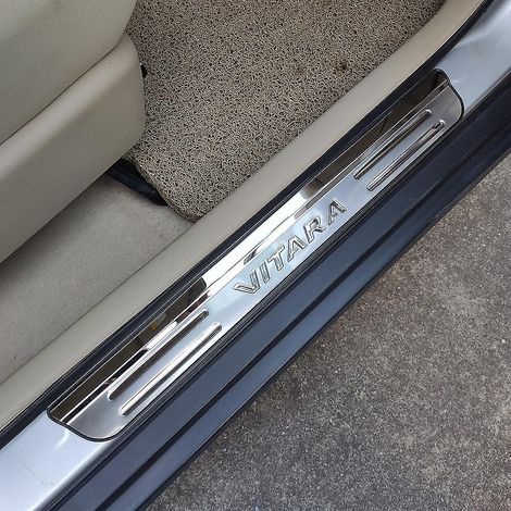 Seuil de porte pour Suzuki Vitara 2015-2024 - Protection de seuil de porte - Pièces automobiles (Taille unique, argent) (1/3)