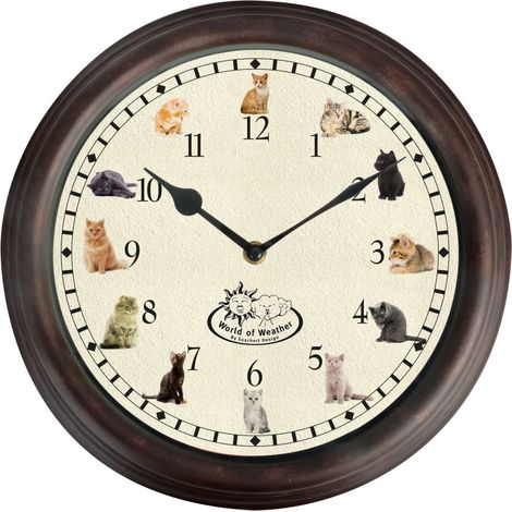 Reloj con sonidos de gatos Esschert Design (1/2)