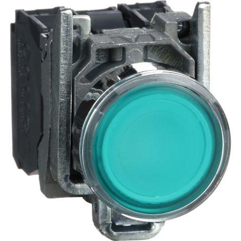 Harmony XB4 - poussoir lumineux LED - 1F+1O - vert - Ø22 - 110VAC - XB4BW33G5 (1/4)