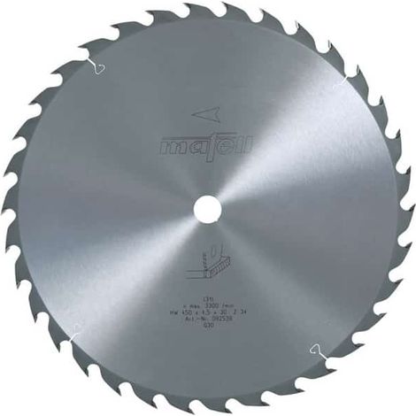 MAFELL Lame scie carbure 450mm 34 dents pour MKS185Ec - 092538 - 450 mm - 4.5 mm - 30 mm - 34 dents