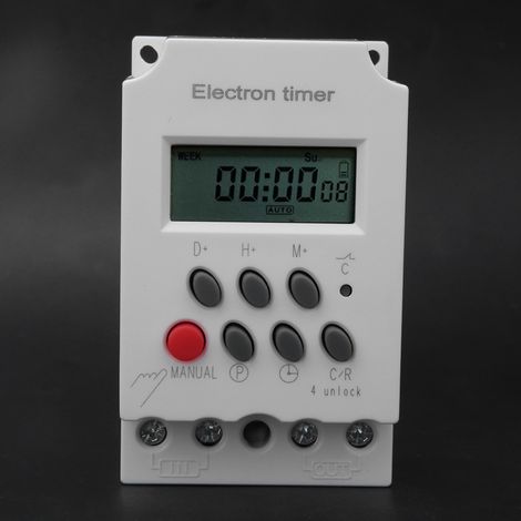 Elektronischer Zeitschalter mit Mikrocomputer, intelligenter Hochstrom, KG316T-II, 220 V AC, 30 A (1/5)