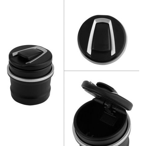 Cendrier de voiture en plastique ignifuge universel, tasse de rangement avec LED pour séries 1 3 4 5 7 X1 X3 X5 X6. (1/5)