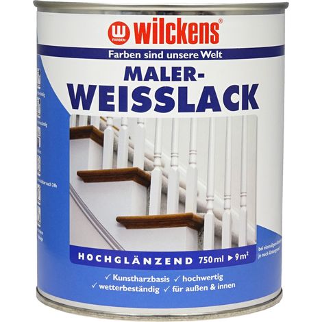 Wilckens Maler Weisslack hochglänzend 0,75l 11091200050
