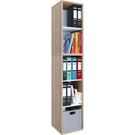 Carpeta de libros de estantería Estante de archivo Lona l 5f 183x35x37 - VCM