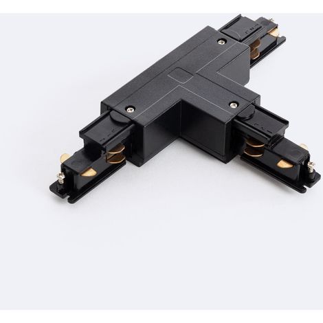 Connecteur Left Sid Type T pour Rail Triphasé DALI Noir