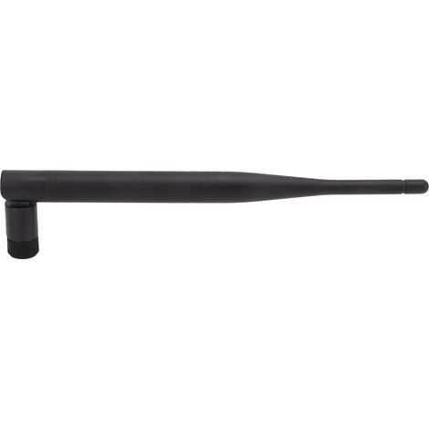 Antenne pliable 2,4 GHz avec connecteur semi-plastique plaqué or, à fixation par tige adhésive, pour routeur sans fil, surveillance de carte réseau, antenne à gain élevé, antenne WiFi omnidirectionnel (1/5)