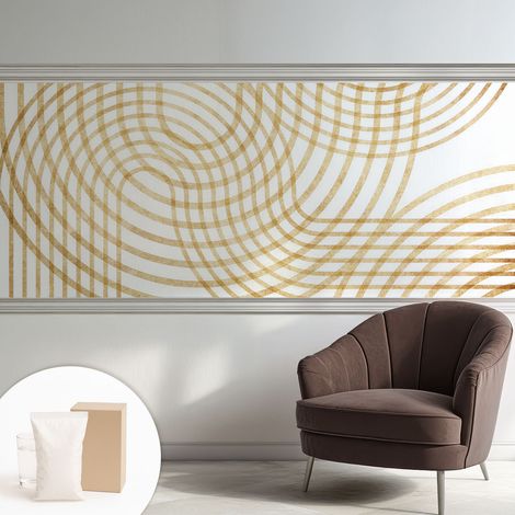 Carta Da Parati - Murale Alla Moda Decorazione - Camera Da Letto - Con Colla Gratuita Trame geometriche 250x104 cm (1/5)