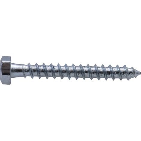 Tirefond tête hexagonale zingué Viswood 5x40 mm (x20 tirefonds)