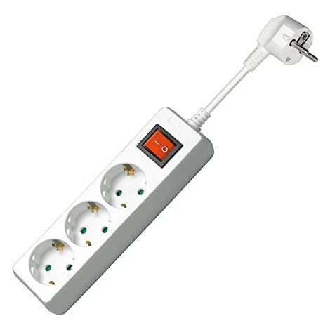 Goobay Multipresa 3 Posti Schuko con Interruttore e Cavo 1,5m (1/4)