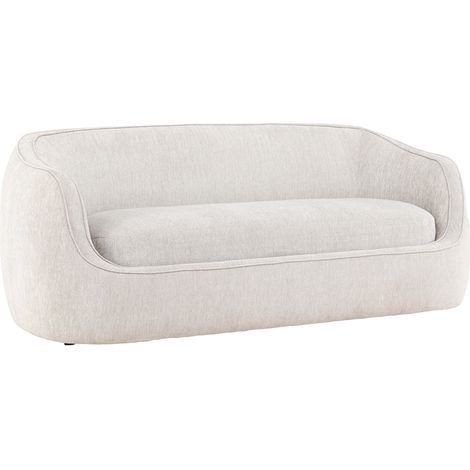 Canapé 3 Places Design "Elio" 196cm Gris Clair (1/5)