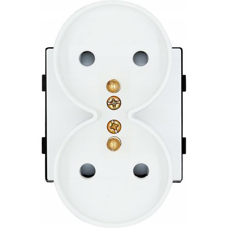 Enchufe doble de 230 V blanco RTX SH (1/5)