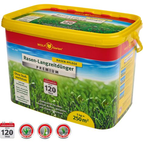 WOLF Garten 3830030 Rasen-Langzeitdünger Premium, 5 Kg (1/5)