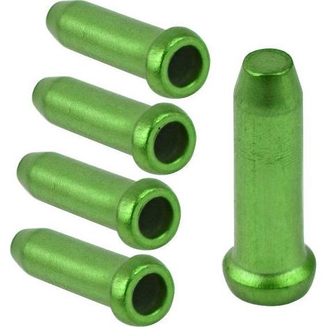 Tapones de cable decorativos de aluminio de 2,3 mm, 5 unidades, color verde. (1/3)