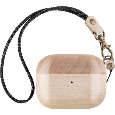 Étui en bois naturel compatible avec les AirPods Pro - Protection d'étui fabriquée à partir d'accessoires en bois uniques (1/5)